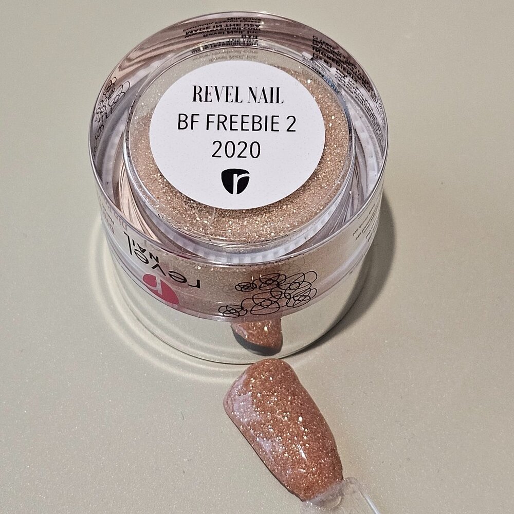 Revel Nail Dip Powder - Shimmer Gold-Brown